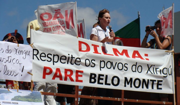 Manifestação diz “não” à Belo Monte
